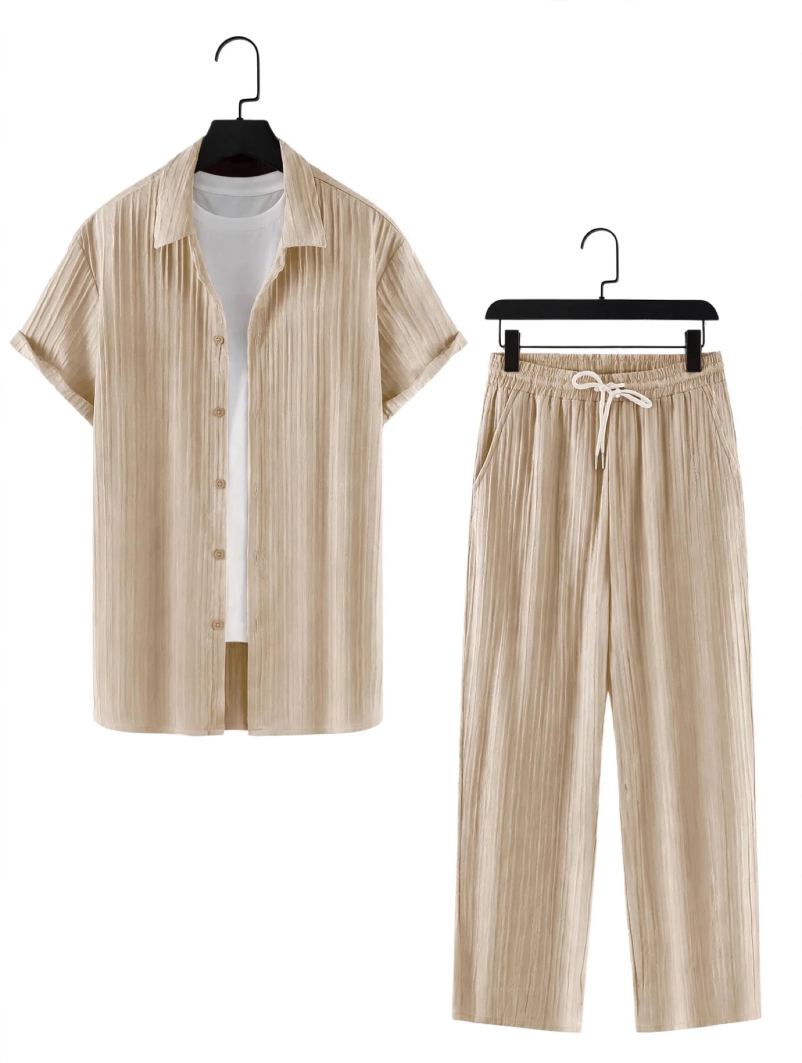 Heren zomerset grijs | shirt + broek | NIEUW 
